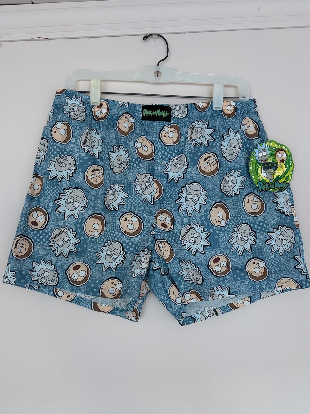 Rick and Morty Blue boxers pants